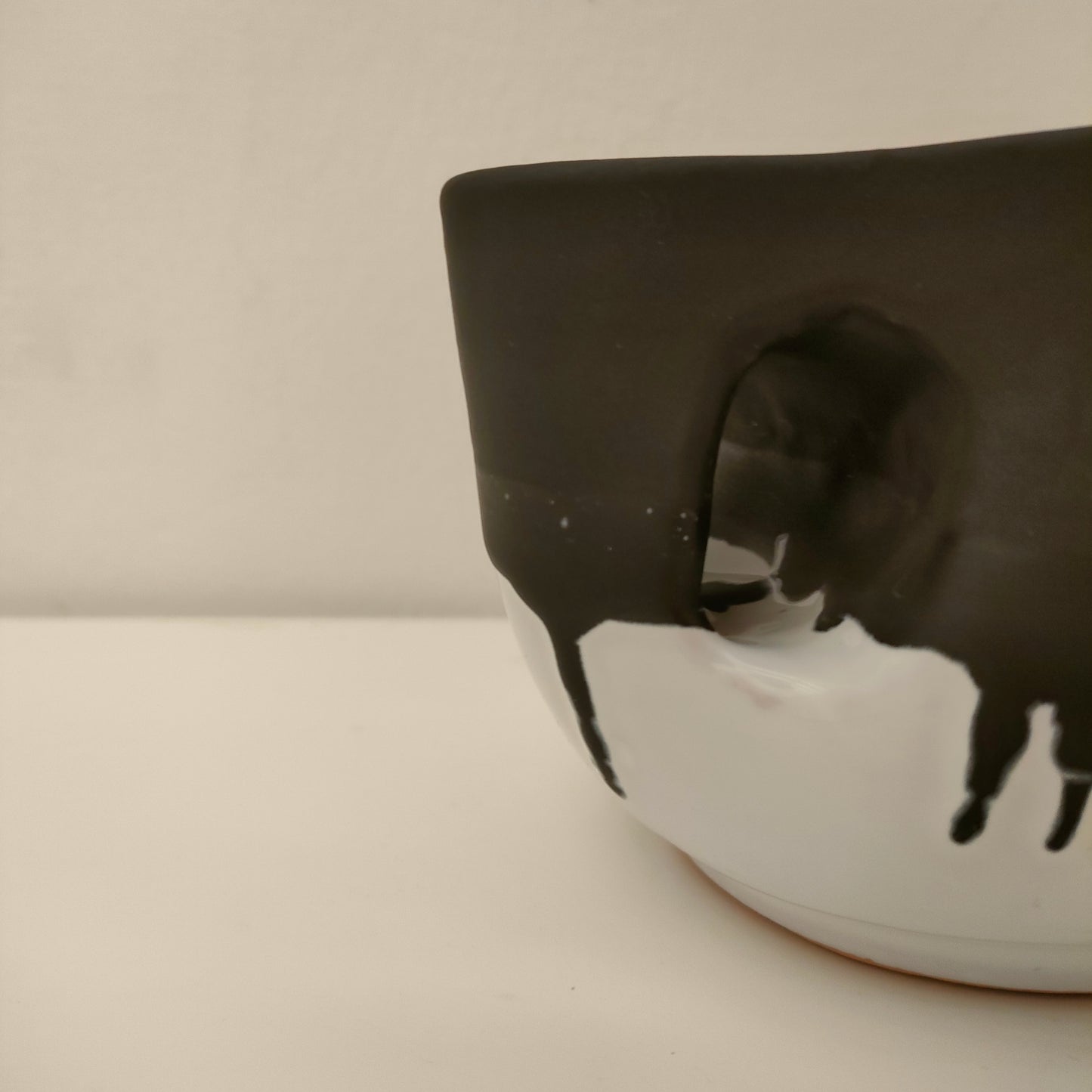 Tazza Bicolore Nero Satinato 12 cm