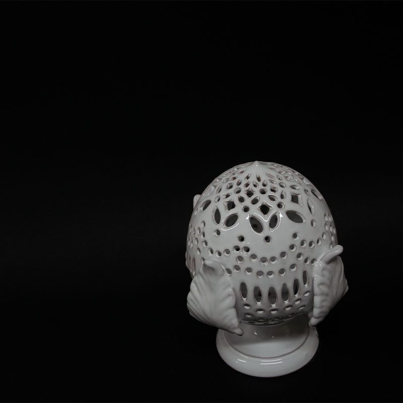 Pumo Lampada con Quattro Foglie Bianco 20cm