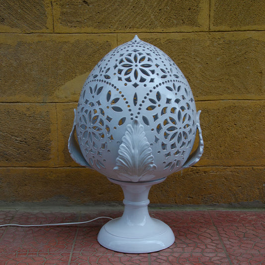 Pumo Lampada con Quattro Foglie Bianco 70 cm