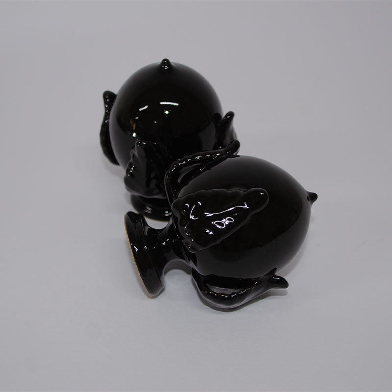 Pumo con Quattro Foglie Nero 15 cm