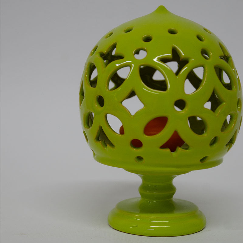 Pumo Porta Candela Verde Lime 15 cm