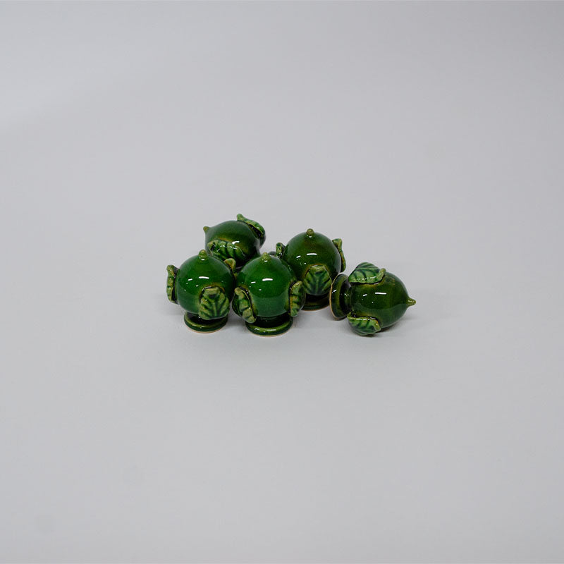Pumetto con Tre Foglie Verde 5 cm
