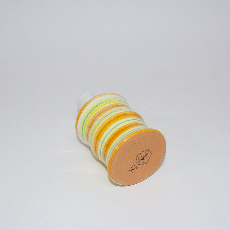 Oliera Decorata a Mano Bianco, Giallo, Arancione 15 cm