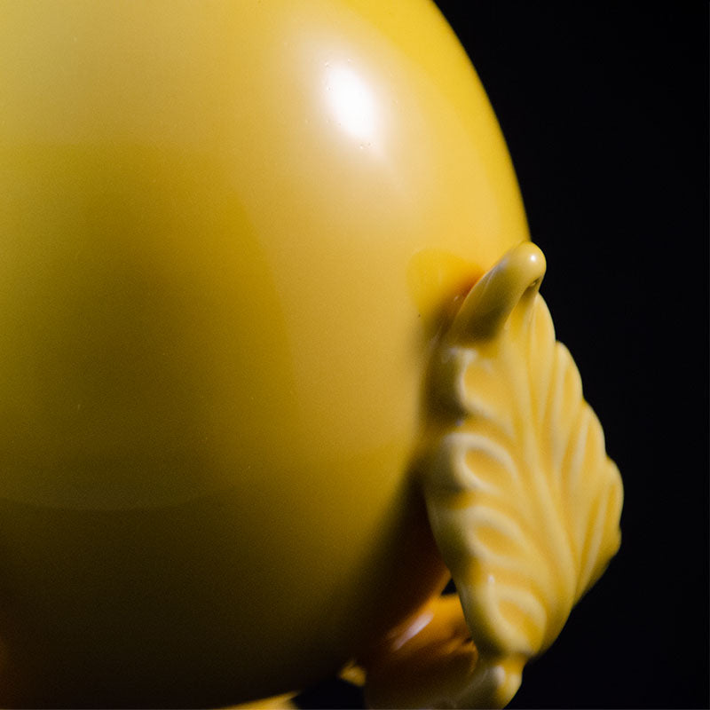 Pumo con Quattro Foglie Giallo Canarino 12 cm