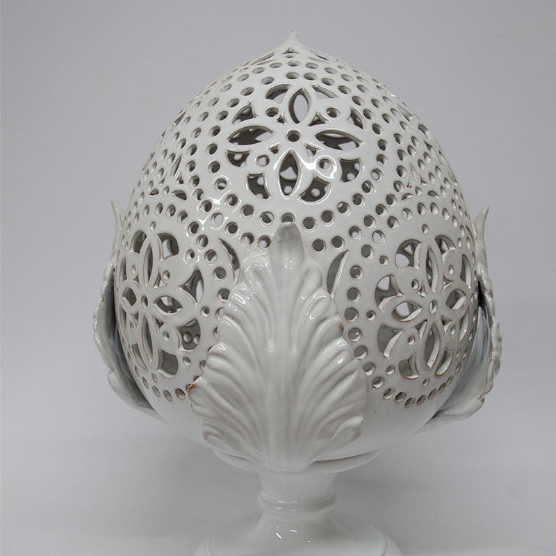 Pumo Lampada con Quattro Foglie Bianco 40cm