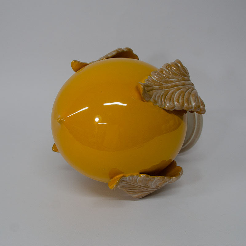 Pumo con Quattro Foglie Giallo e Madreperla 25 cm