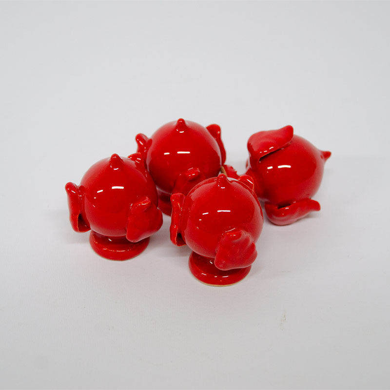 Pumetto a Tre Foglie Rosso 5 cm