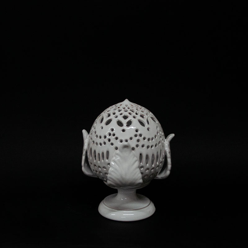 Pumo Lampada con Quattro Foglie Bianco 20cm