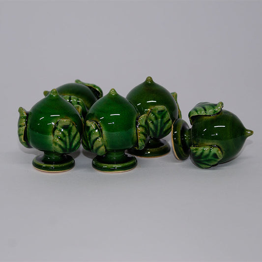 Pumetto con Tre Foglie Verde 5 cm