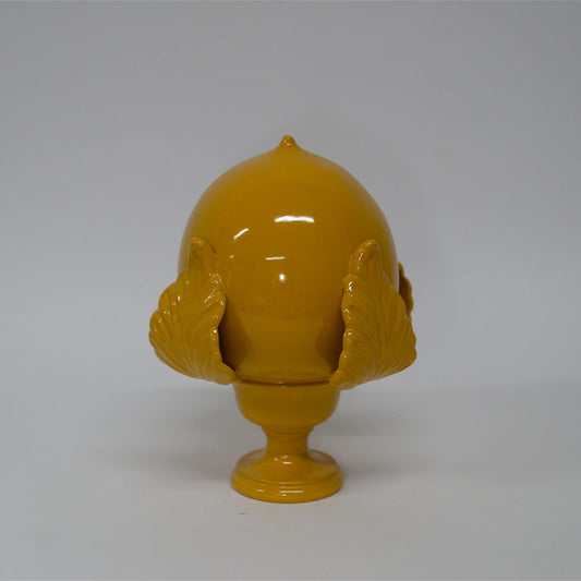 Pumo con Quattro Foglie Giallo Senape 20 cm