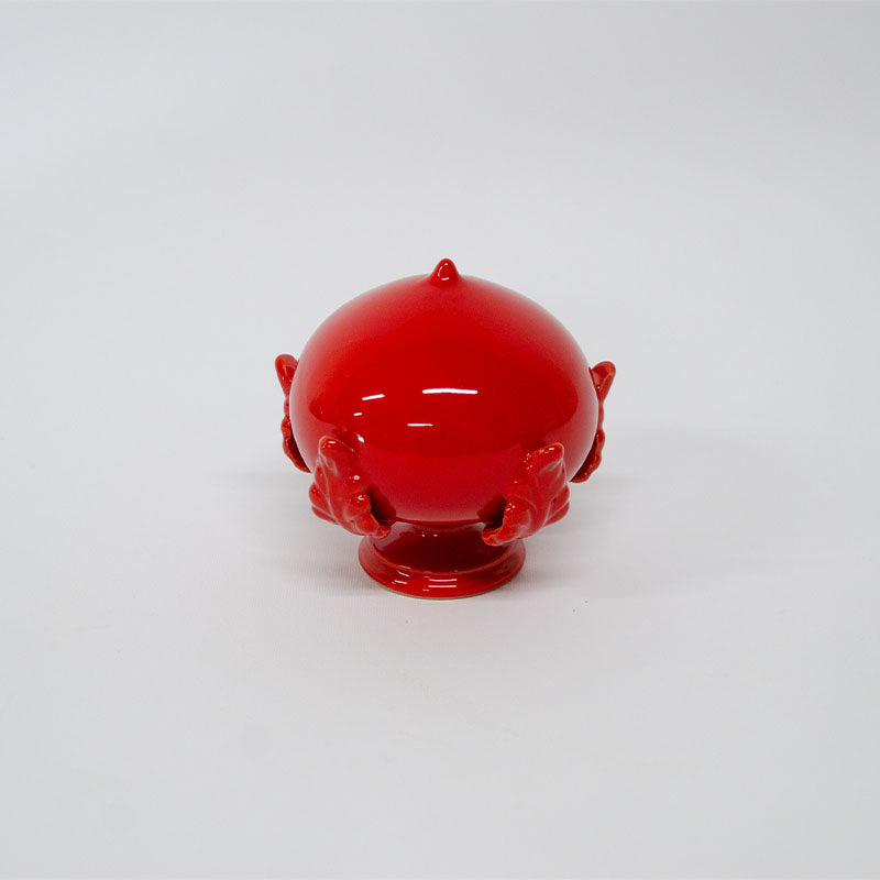 Pumo con Cinque Foglie Rosso 12 cm