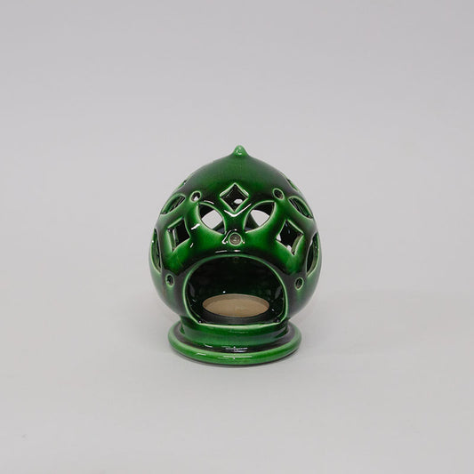 Pumo Porta Candela Verde 12cm
