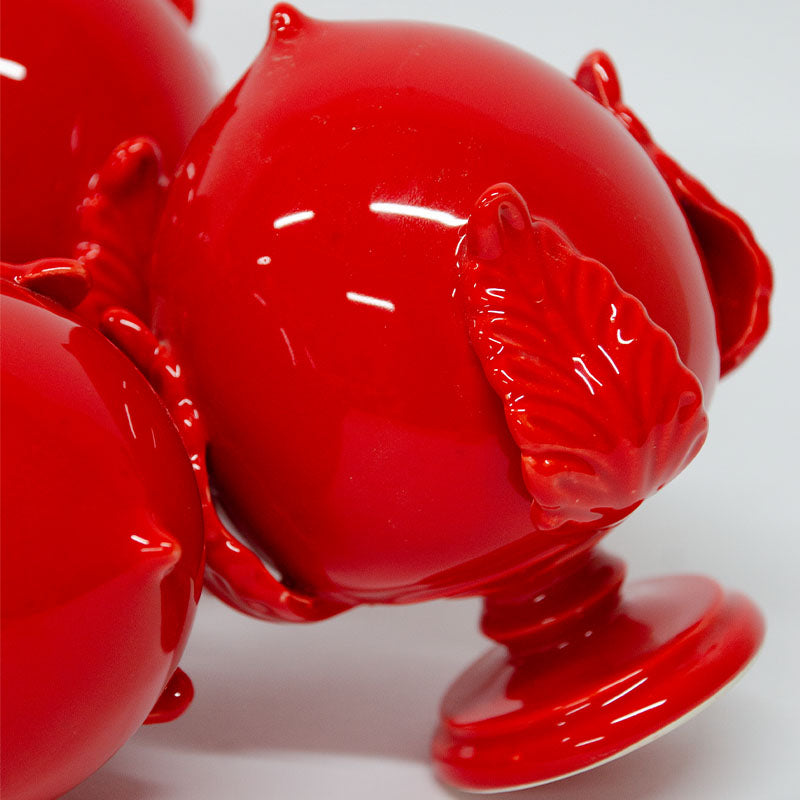 Pumo con Quattro Foglie Rosso 12 cm