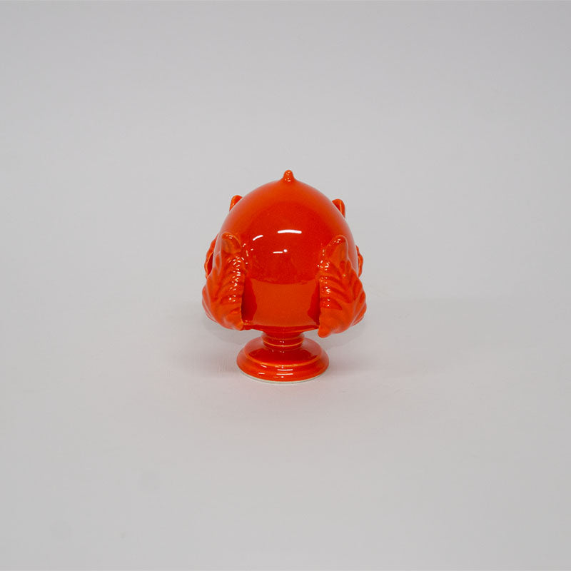 Pumo con Quattro Foglie Arancione 10 cm