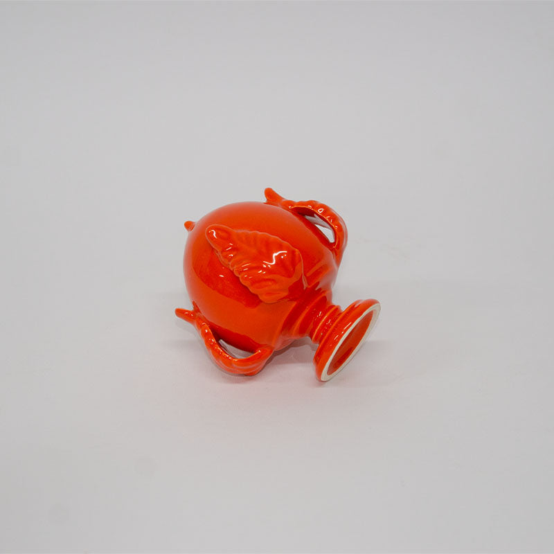 Pumo con Quattro Foglie Arancione 10 cm