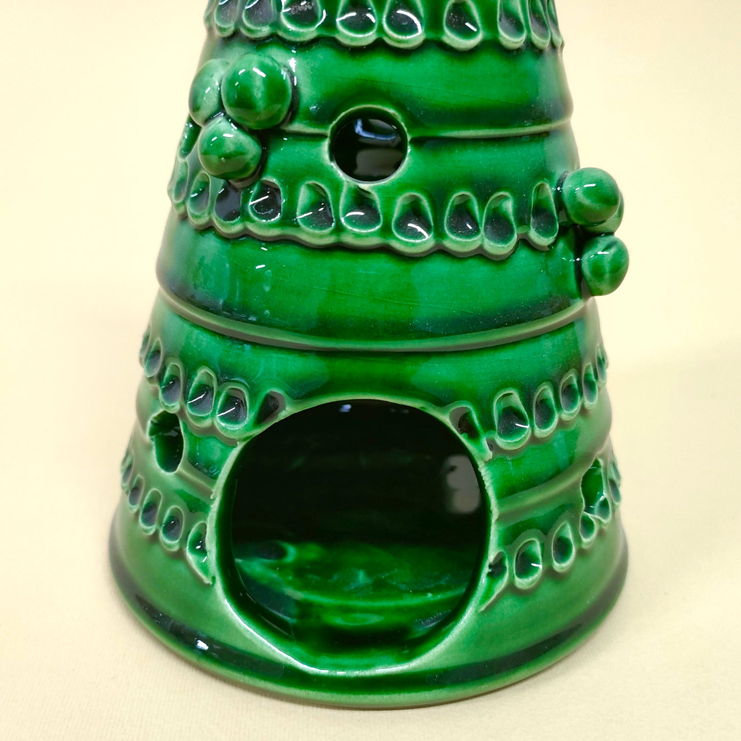 Albero di Natale Porta candela Verde 30cm