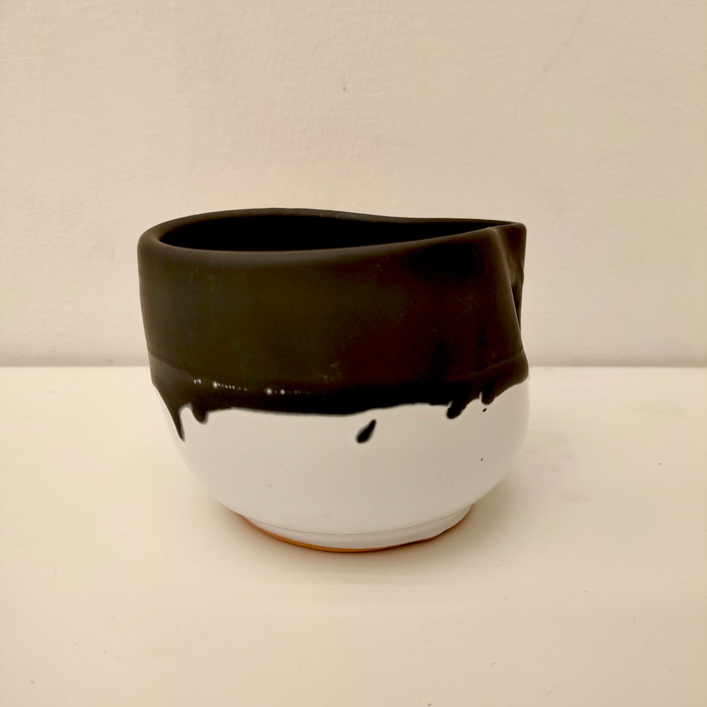 Tazza Bicolore Nero Satinato 12 cm