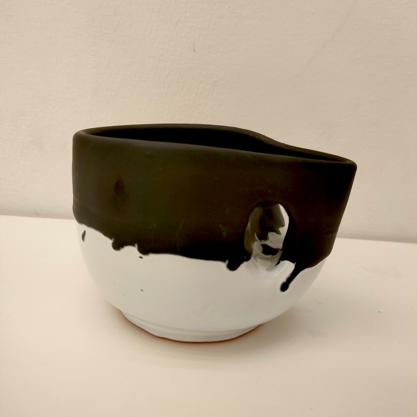 Tazza Bicolore Nero Satinato 12 cm