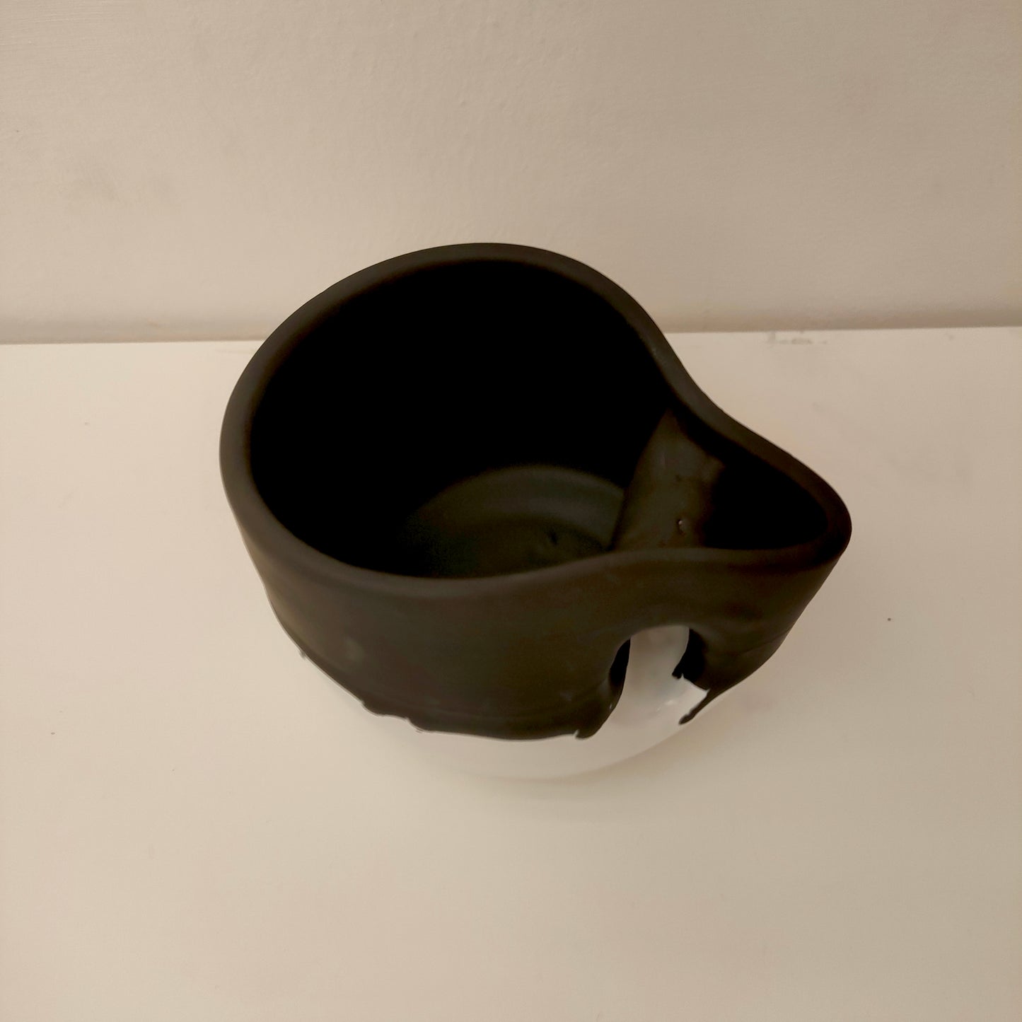 Tazza Bicolore Nero Satinato 12 cm