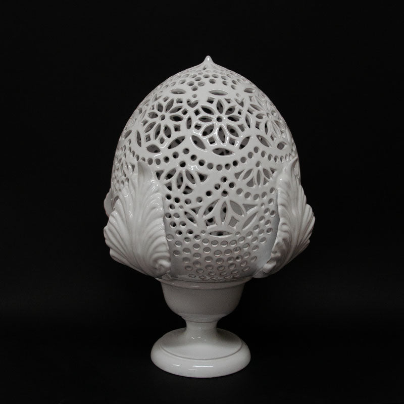 Pumo Lampada con Quattro Foglie Bianco 40cm