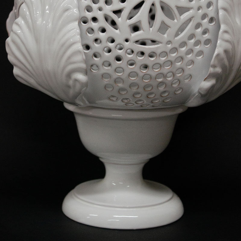 Pumo Lampada con Quattro Foglie Bianco 40cm