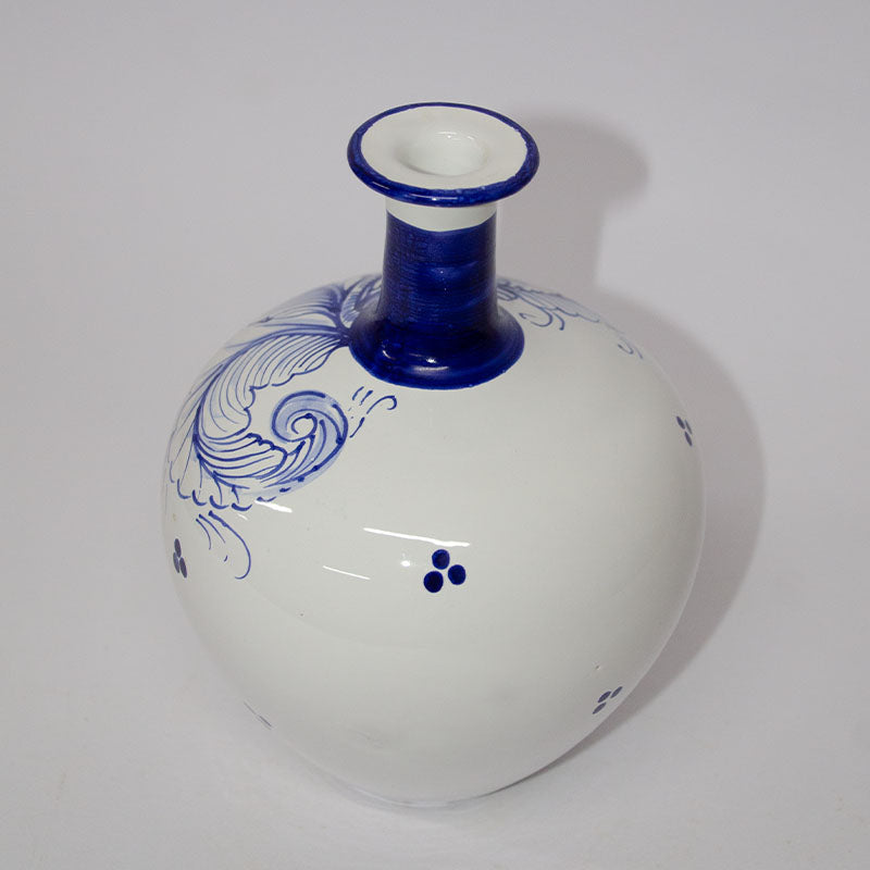 Vaso da Fiori Decorato a mano Blu di Prussia 20cm