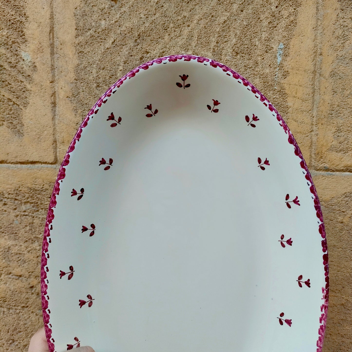 Piatto Floreale da Portata Ovale 20cm