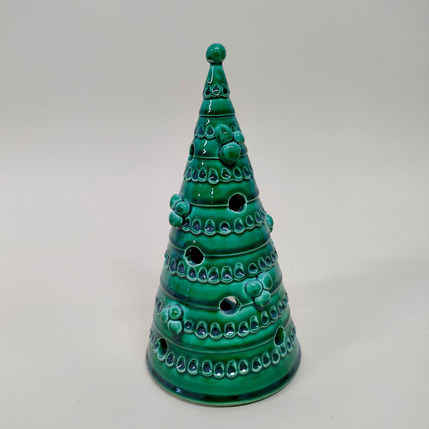 Albero di Natale Porta candela Verde 30cm