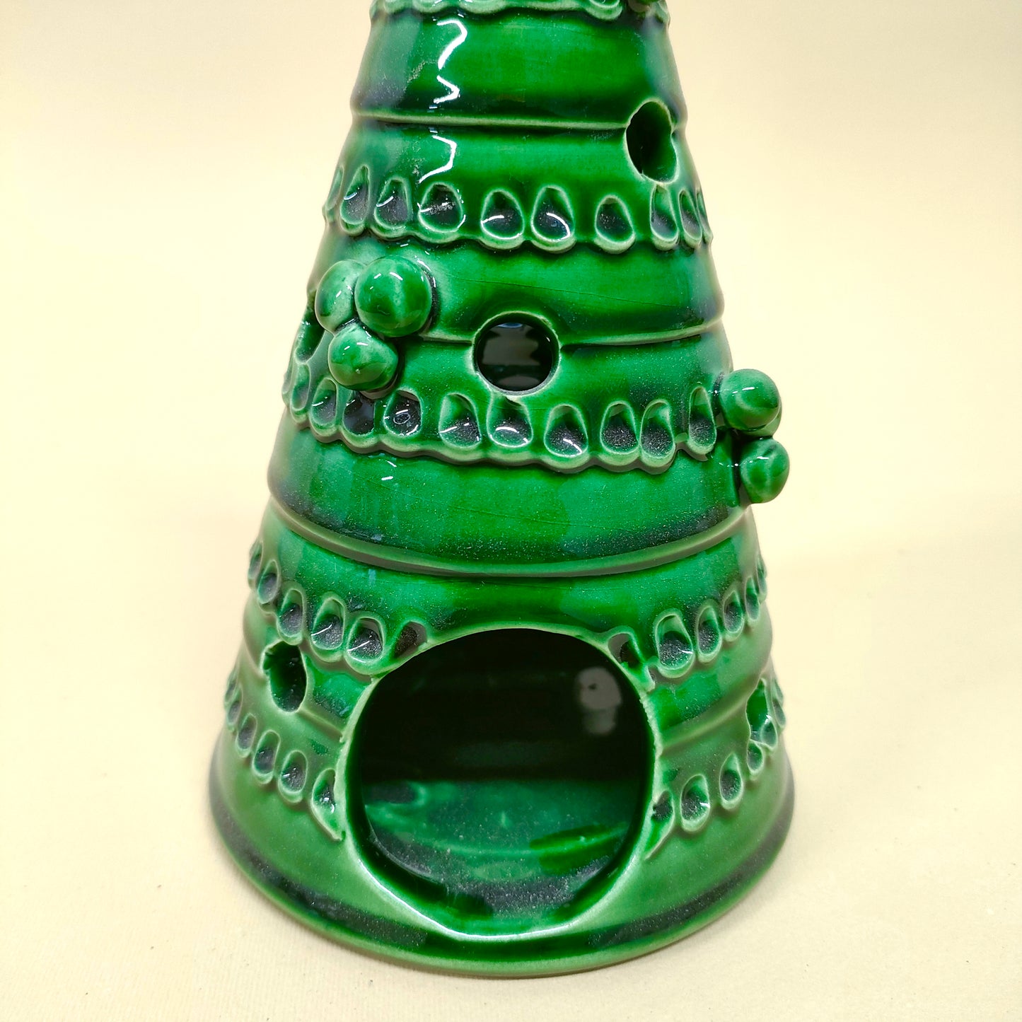 Albero di Natale Porta candela Verde 30cm