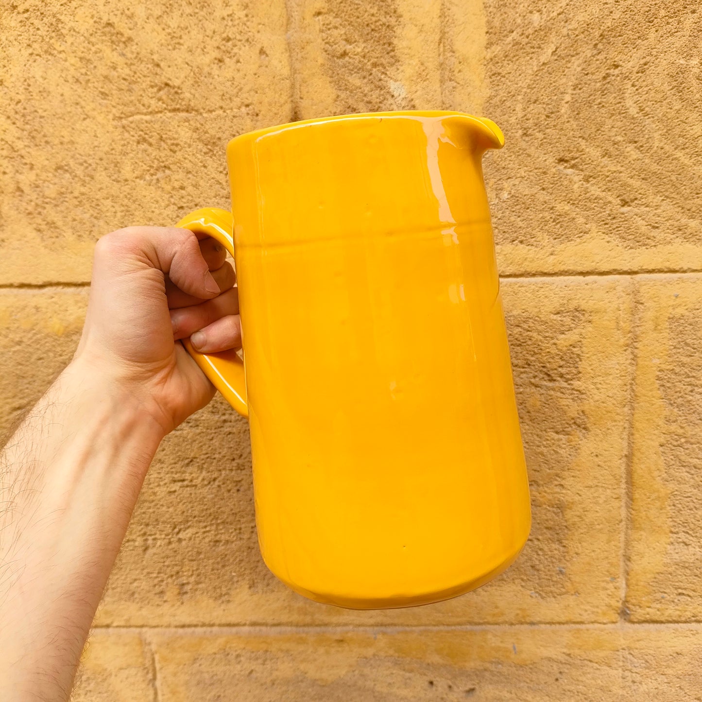 Brocca a Tronco di Cono Gialla 20 cm
