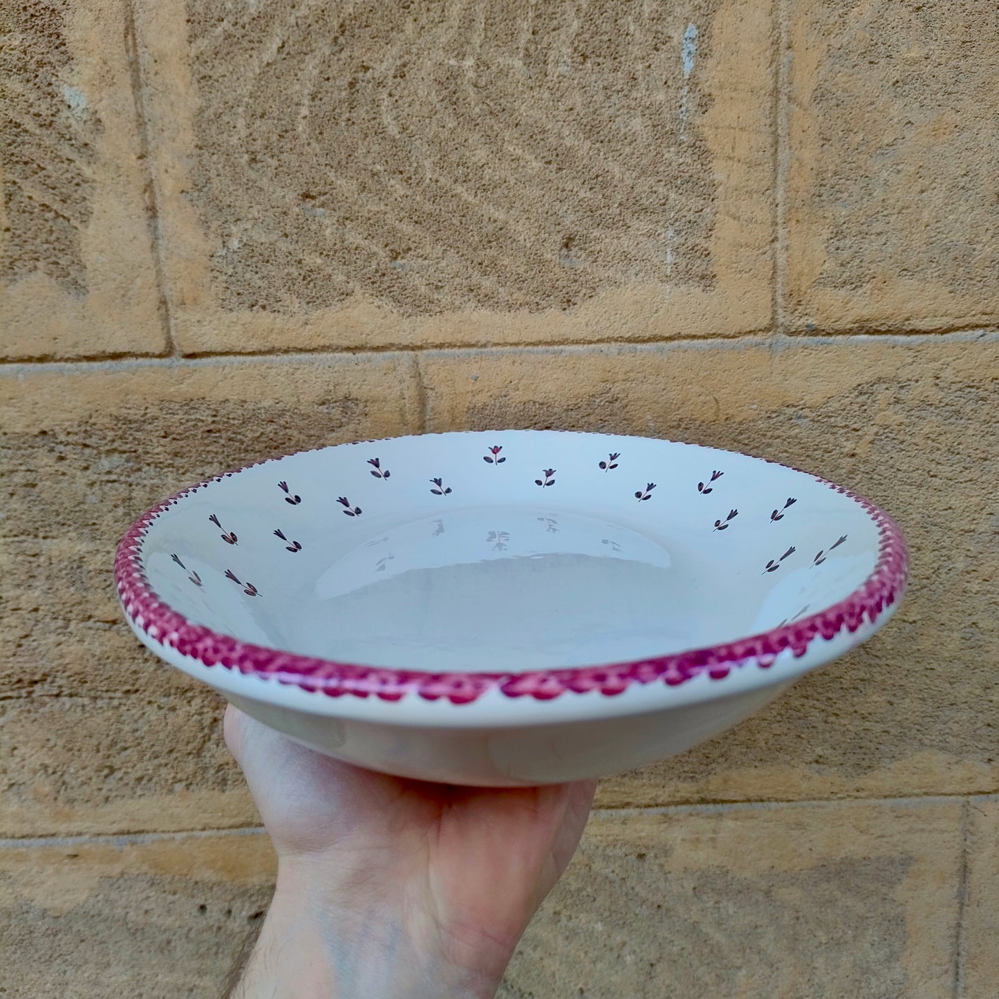 Piatto Floreale da Portata Ovale 20cm