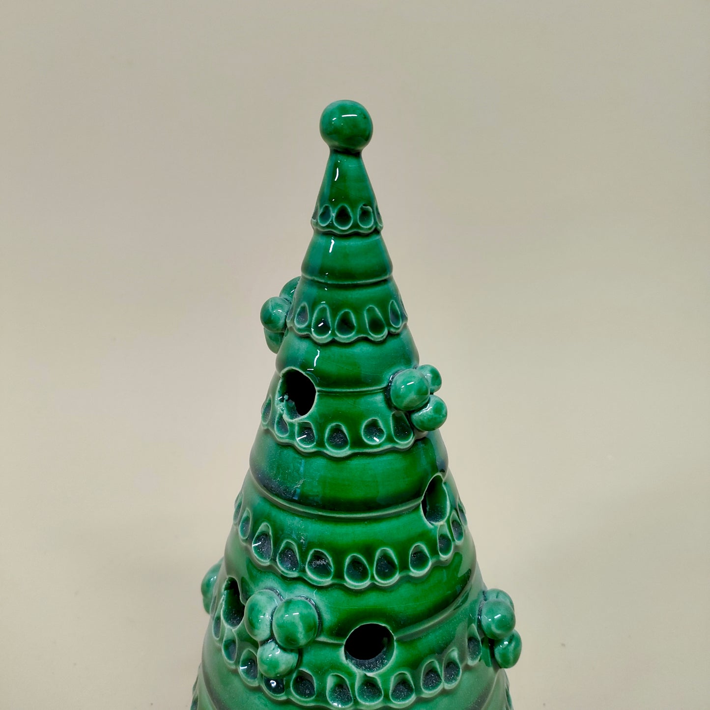 Albero di Natale Porta candela Verde 30cm